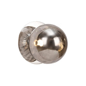 Odessa Small Molten Ripple LED Wall Light 8.5W 3000K Smoky & Chrome