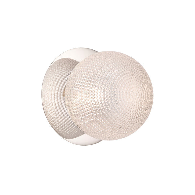 Odessa Small Diamond Cut LED Wall Light 8.5W 3000K Clear & Chrome