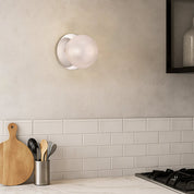 Odessa Small Diamond Cut LED Wall Light 8.5W 3000K Clear & Chrome