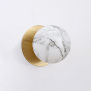 Odessa Small LED Wall Light 8.5W 3000K Marble Opal & Brass