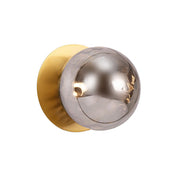 Odessa Small Molten Ripple LED Wall Light 8.5W 3000K Smoky & Brass