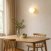 Odessa Small LED Wall Light 8.5W 3000K Frosted Opal & Gold