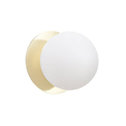 Odessa Small LED Wall Light 8.5W 3000K Frosted Opal & Gold