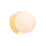 Odessa Small LED Wall Light 8.5W 3000K Frosted Opal & Gold