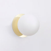 Odessa Small LED Wall Light 8.5W 3000K Frosted Opal & Gold