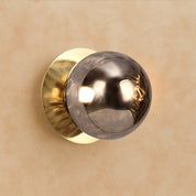 Odessa Small Molten Ripple LED Wall Light 8.5W 3000K Smoky & Gold