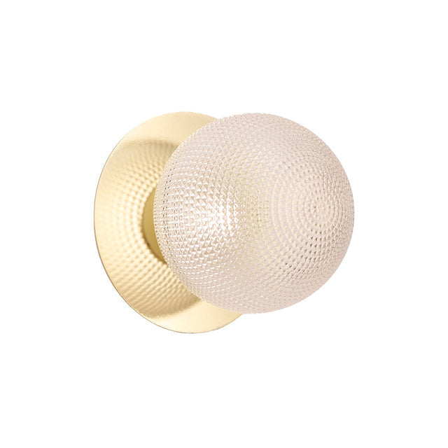 Odessa Small Diamond Cut LED Wall Light 8.5W 3000K Clear & Gold