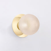 Odessa Small Diamond Cut LED Wall Light 8.5W 3000K Clear & Gold