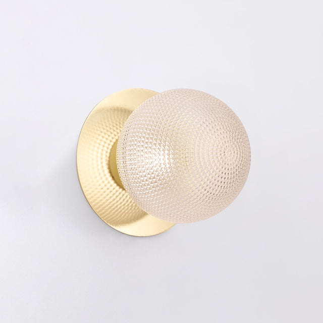 Odessa Small Diamond Cut LED Wall Light 8.5W 3000K Clear & Gold