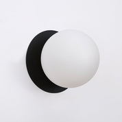 Odessa Large LED Wall Light 8.5W 3000K Frosted Opal & Matt Black