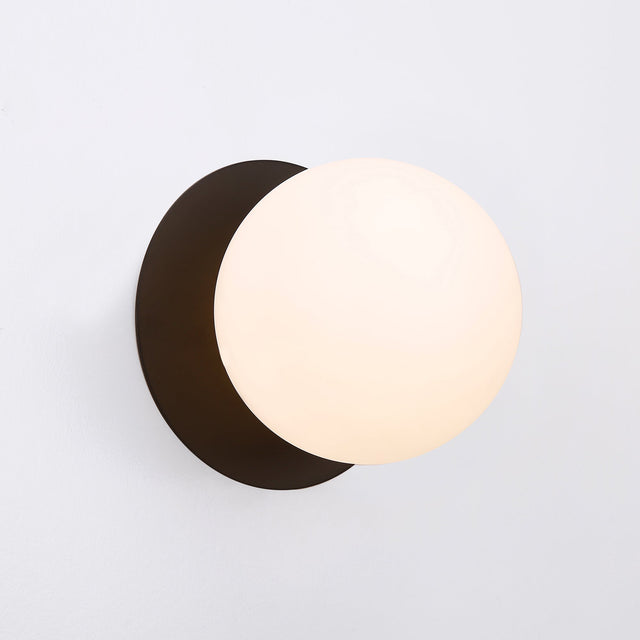 Odessa Large LED Wall Light 8.5W 3000K Frosted Opal & Matt Black