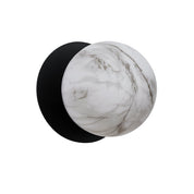 Odessa Large LED Wall Light 8.5W 3000K Marble Opal & Matt Black