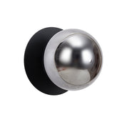Odessa Large Molten Ripple LED Wall Light 8.5W 3000K Smoky & Matt Black