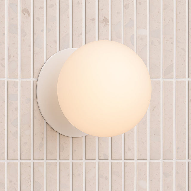 Odessa Large LED Wall Light 8.5W 3000K Frosted Opal & Matt White