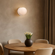 Odessa Large LED Wall Light 8.5W 3000K Frosted Opal & Matt White