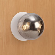 Odessa Large Molten Ripple LED Wall Light 8.5W 3000K Smoky & Matt White
