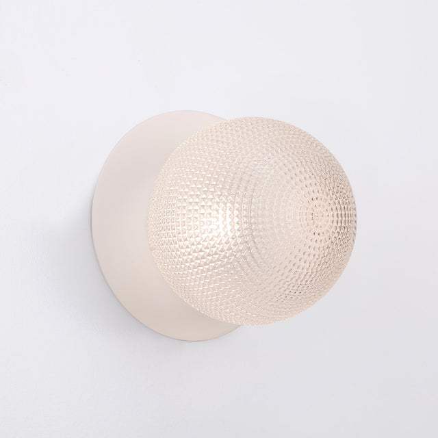 Odessa Large Diamond Cut LED Wall Light 8.5W 3000K Clear & Matt White