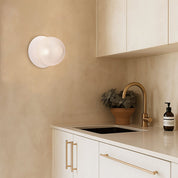 Odessa Large Diamond Cut LED Wall Light 8.5W 3000K Clear & Matt White
