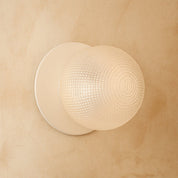 Odessa Large Diamond Cut LED Wall Light 8.5W 3000K Clear & Matt White
