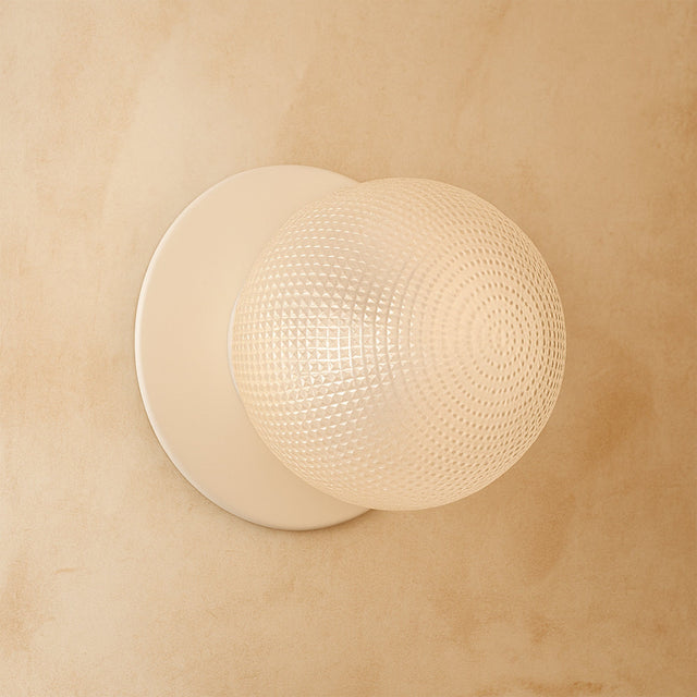 Odessa Large Diamond Cut LED Wall Light 8.5W 3000K Clear & Matt White