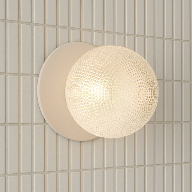 Odessa Large Diamond Cut LED Wall Light 8.5W 3000K Clear & Matt White