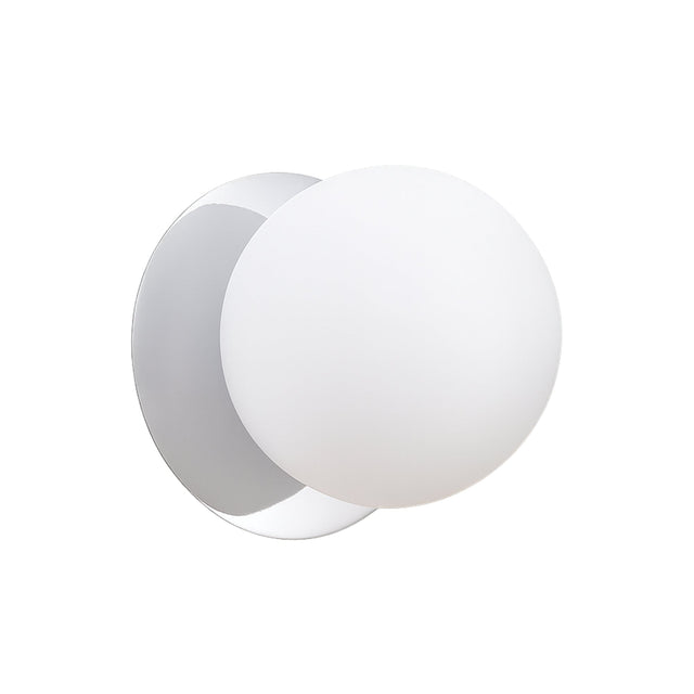 Odessa Large LED Wall Light 8.5W 3000K Frosted Opal & Chrome