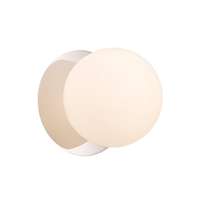 Odessa Large LED Wall Light 8.5W 3000K Frosted Opal & Chrome