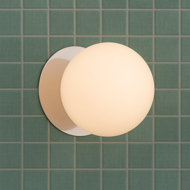 Odessa Large LED Wall Light 8.5W 3000K Frosted Opal & Chrome