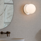 Odessa Large LED Wall Light 8.5W 3000K Frosted Opal & Chrome