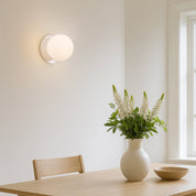 Odessa Large LED Wall Light 8.5W 3000K Frosted Opal & Chrome