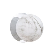 Odessa Large LED Wall Light 8.5W 3000K Marble Opal & Chrome