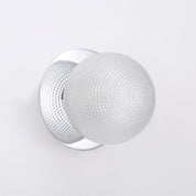 Odessa Large Diamond Cut LED Wall Light 8.5W 3000K Clear & Chrome