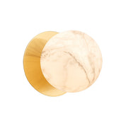 Odessa Large LED Wall Light 8.5W 3000K Marble Opal & Brass
