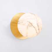 Odessa Large LED Wall Light 8.5W 3000K Marble Opal & Brass