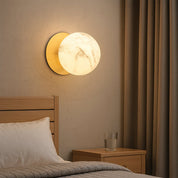 Odessa Large LED Wall Light 8.5W 3000K Marble Opal & Brass