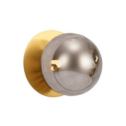 Odessa Large Molten Ripple LED Wall Light 8.5W 3000K Smoky & Brass