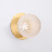 Odessa Large Diamond Cut LED Wall Light 8.5W 3000K Clear & Brass