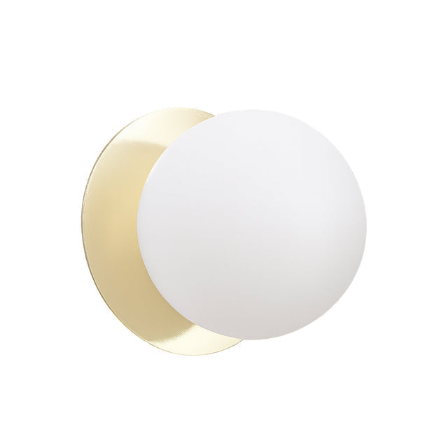 Odessa Large LED Wall Light 8.5W 3000K Frosted Opal & Gold