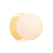 Odessa Large LED Wall Light 8.5W 3000K Frosted Opal & Gold