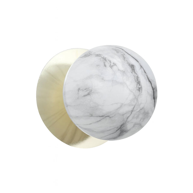 Odessa Large LED Wall Light 8.5W 3000K Marble Opal & Gold