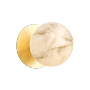 Odessa Large LED Wall Light 8.5W 3000K Marble Opal & Gold