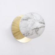 Odessa Large LED Wall Light 8.5W 3000K Marble Opal & Gold