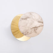 Odessa Large LED Wall Light 8.5W 3000K Marble Opal & Gold
