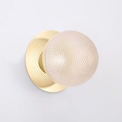 Odessa Large Diamond Cut LED Wall Light 8.5W 3000K Clear & Gold