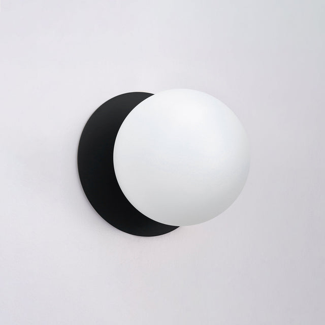 Odessa Small LED Wall Light 8.5W 4000K Frosted Opal & Matt Black