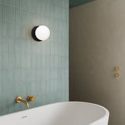 Odessa Small LED Wall Light 8.5W 4000K Frosted Opal & Matt Black
