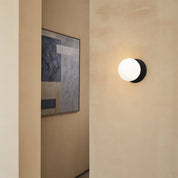 Odessa Small LED Wall Light 8.5W 4000K Frosted Opal & Matt Black