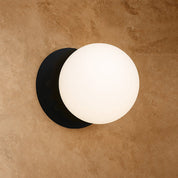 Odessa Small LED Wall Light 8.5W 4000K Frosted Opal & Matt Black