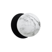 Odessa Small LED Wall Light 8.5W 4000K Marble Opal & Matt Black