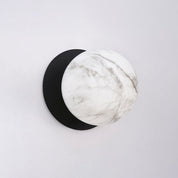 Odessa Small LED Wall Light 8.5W 4000K Marble Opal & Matt Black